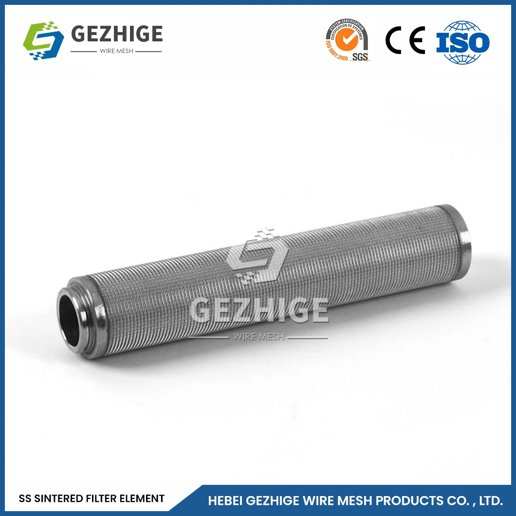 Gezhige Sinter Porous Metal Filter Manufacturers Square Sintered Plastic Air Filter 100 Micron China Sintered 304 316L Stainless Steel Filter Cartridges