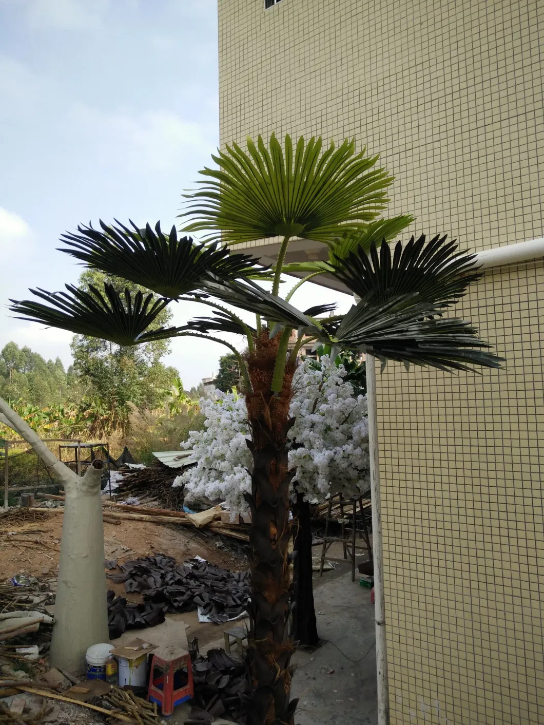 Factory Wholesale Artificial Washington Palm Tree for Indoor Outdoor Decoration