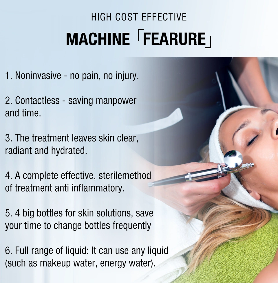 Manufacturer Newest H2O2 Face Cleaning Hydro Dermabrasion Oxygen Facial Microdermabrasion Machine
