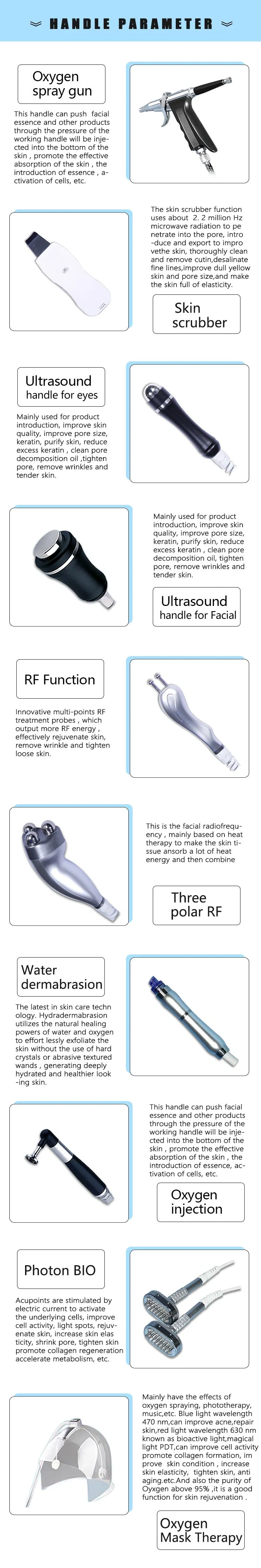 Beir Manufacturer Hyperbaric Oxygen Facial RF LED Light Skin Rejuvenation Machine SPA608 Plus