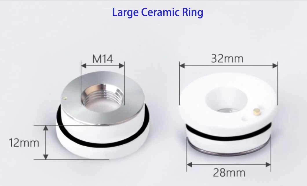 Laser Equipment Parts Nozzles Protective Lens Ceramic Rings for Metal Fiber Cutting Machine