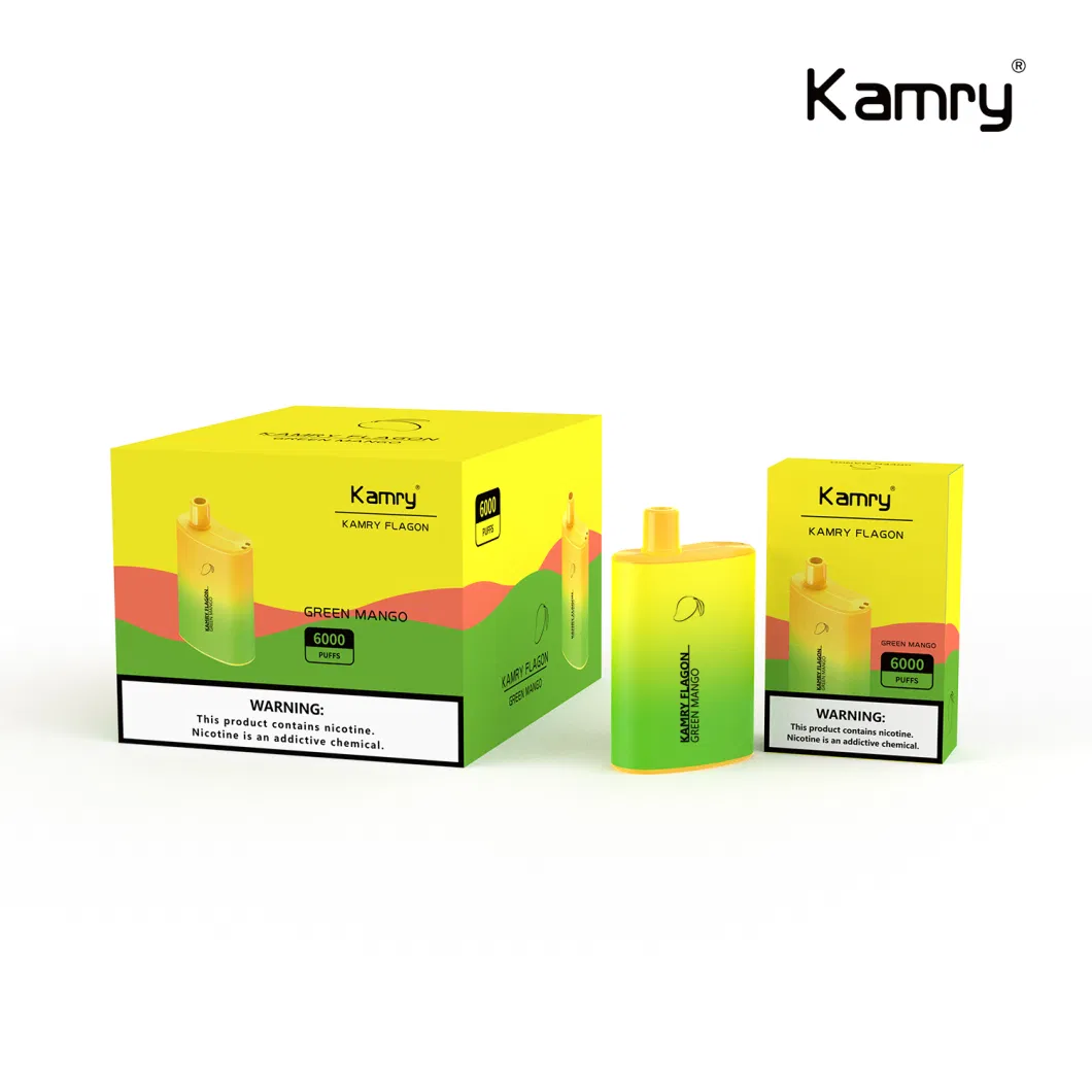 Kamry Flagon 2023 Wholesale I Vape OEM Disposable Vape 6000puff Mesh Coil Fast Shipping