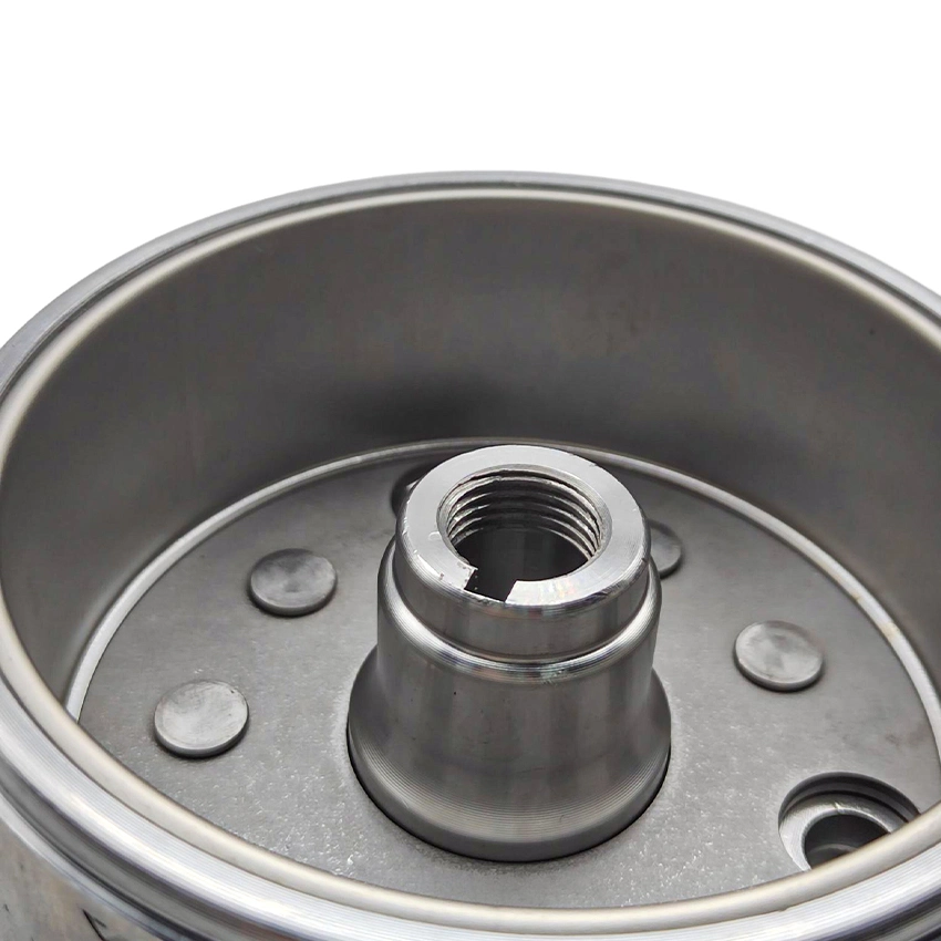 Motor Spare Part Magneto Rotor High Quality Stainless Steel Flywheel for Electric Starter Engine Zongshen 18-Pole Coil Rotor