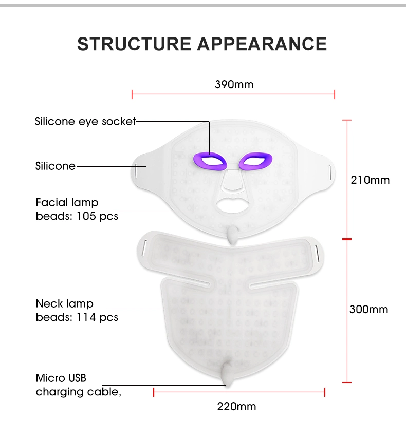 Manufacturer Wholesale 7 Color LED Photon Light Therapy Machines