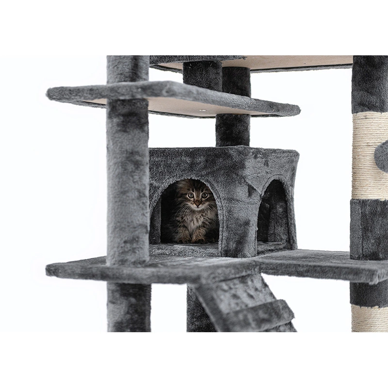 Factory Supply Custom Size Sisal Cat Scratching Post Multi-Layer Cat Jumping Platform Cat Tree