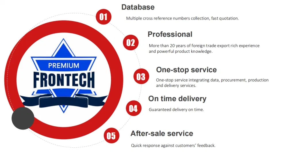 Frontech Factory Manufacturing Wholesale Brake Discs for Ford