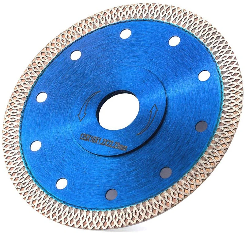 115mm Turbo Mesh with Flange Ceramic Turbo Diamond Saw Blade Cutting Porcelain and Tiles Zero Chipping