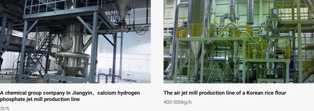 D50: 1-25um Ultrafine Powder Dry Grinding Fluidized Bed Jet Mill Production Line