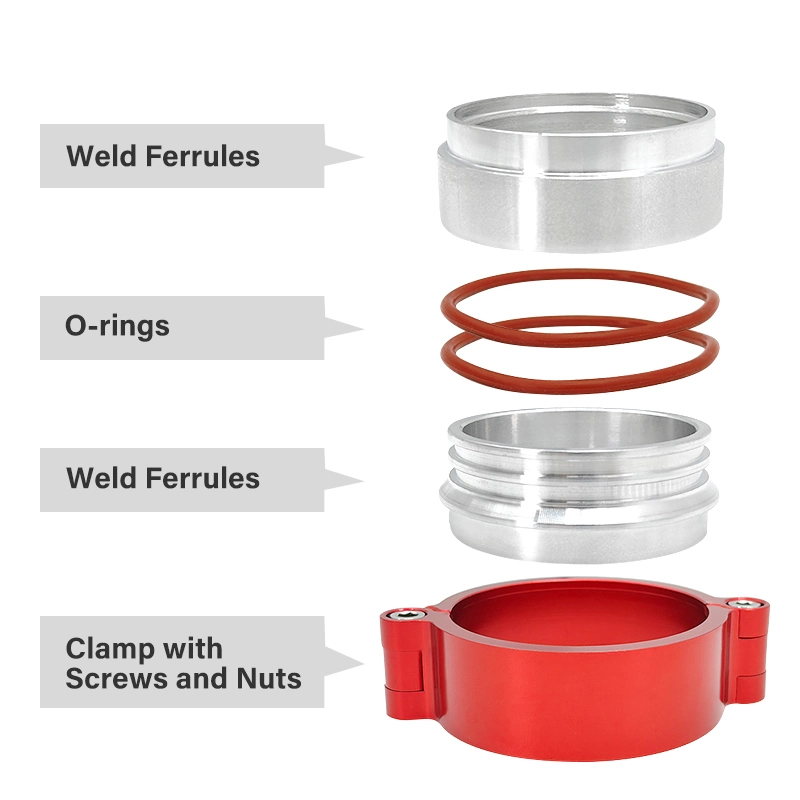 HD Clamp Intake V-Band Clamp Assembly for Intercooler Pipes