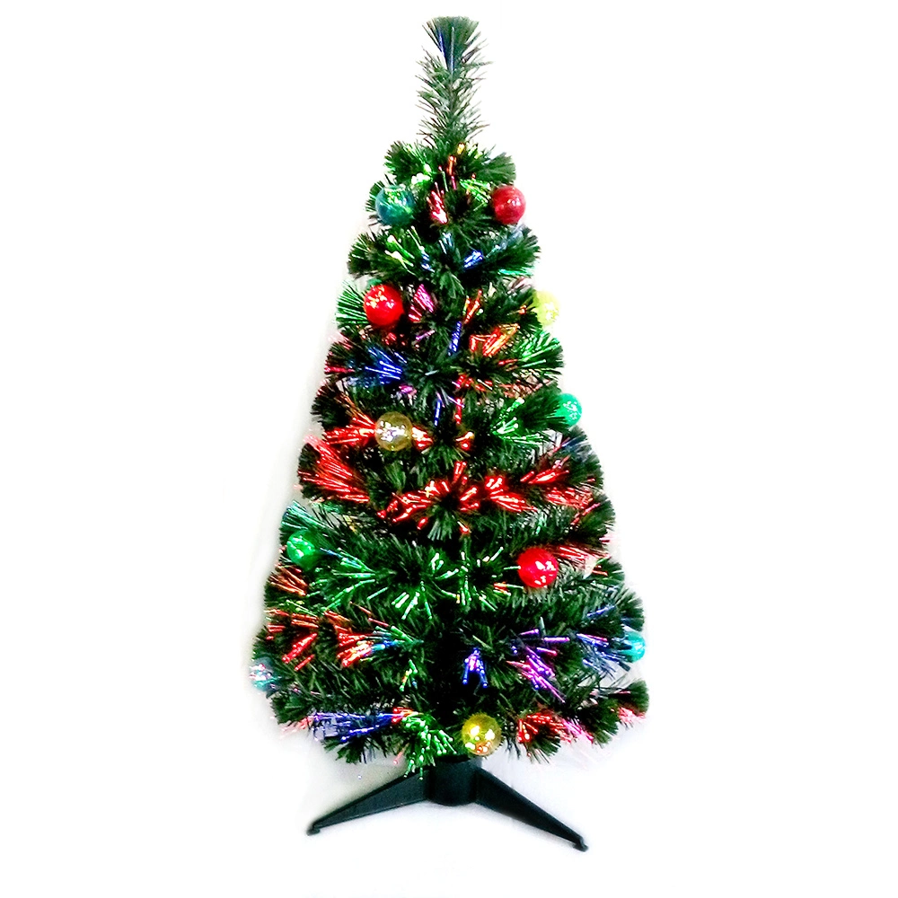 Factory Wholesale Small Artificial Christmas Trees 36&prime;&prime; Classic Fiber Optic Tree