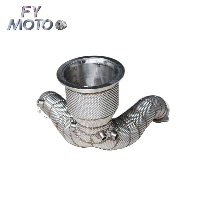 China Factory Audi S5 Catless Heat Shield Exhaust Downpipe