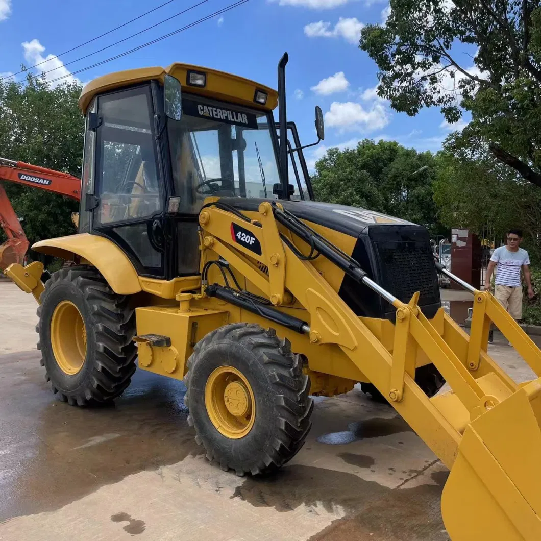 Original USA Used Cat 416e 420f 420f2 430f 430f2 Backhoe Loader Caterpillar 416e in Strong Working Condition