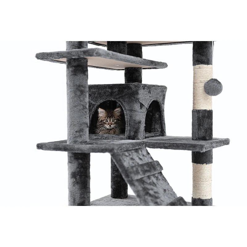 Factory Supply Custom Size Sisal Cat Scratching Post Multi-Layer Cat Jumping Platform Cat Tree