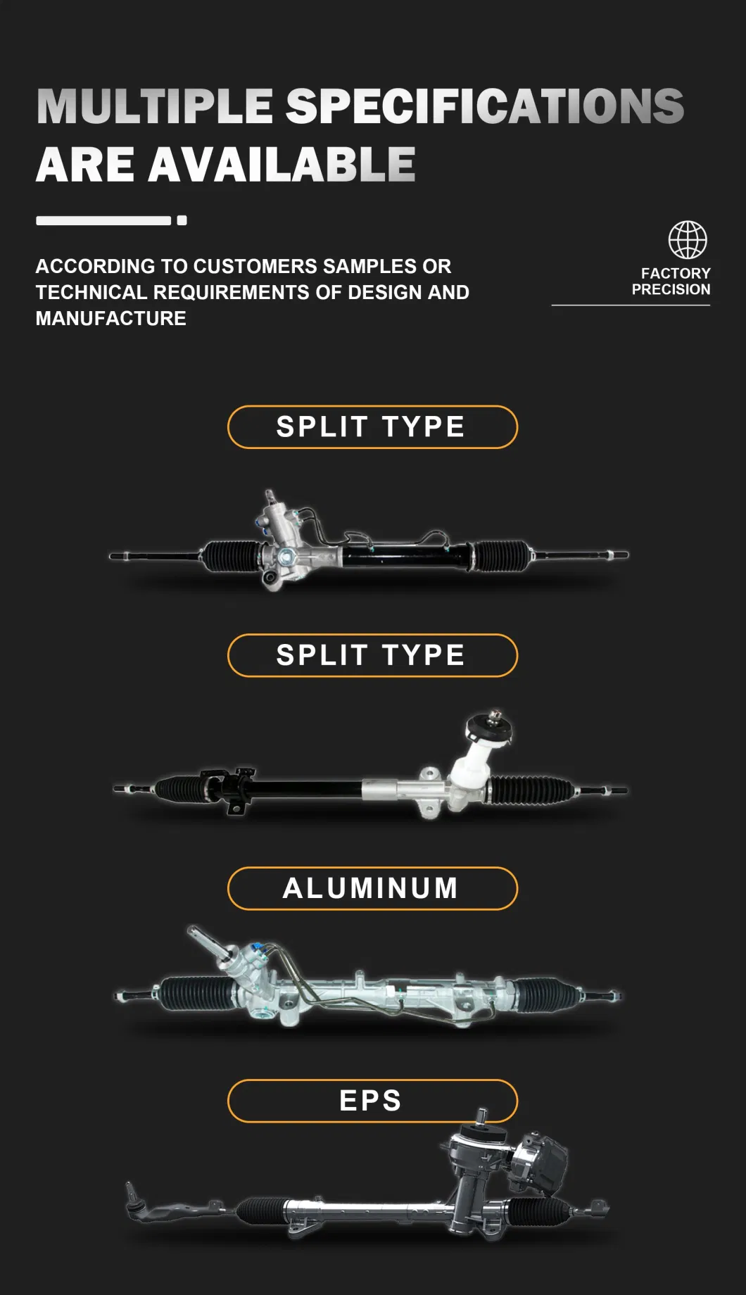 High Quality and Factory Price Author Parts Power Steering Racks for Ssangyong Cars Manufactured in