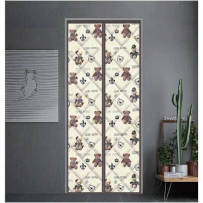 Upset to Keep Warm Magnetic Thermal Insulated Door Curtain Heat Insulation Hands Free Support for Custom