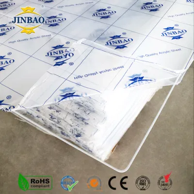 Jinbao Manufacturers 2mm 3mm 4mm 5mm Perspex Acrylic Transparent Color Clear Cast Colored Glass Price Plastic Acrylic Sheet for Sale