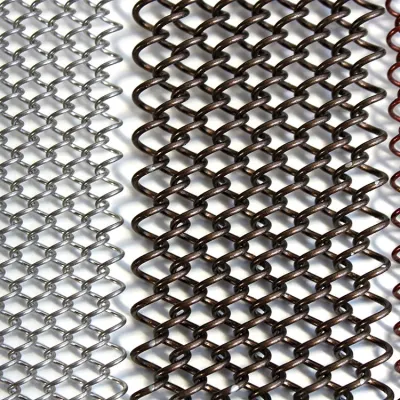 Cascade Coil Copper Mesh for Industrial Metal Curtain Wall Metal Mesh Curtain