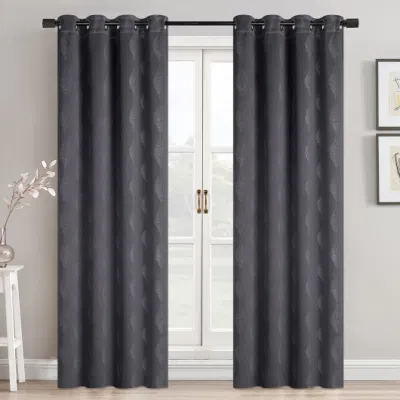 Hot Sale European Curtains Living Room Bedroom Latest Curtain Designs Printed Foil Blackout Window Curtains