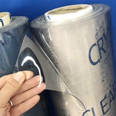  0.4mm Super Clear Transparent Glossy PVC Film for Table Cover, Curtain, Packaging Bag