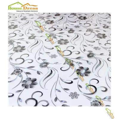 Custom Glossy Embossed PVC Clear Sheet Soft Waterproof Transparent Tablecloth PVC Roll