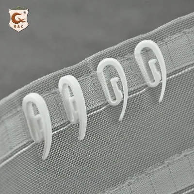  Plastic Curtain Rail Track Gliders Hook Decorative Curtain Hook
