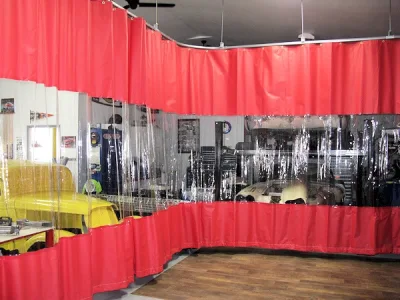 High Quality PVC Door Curtains for Parking Sheds