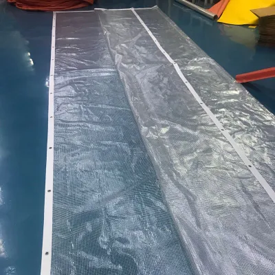 Waterproof Heavy Duty Transparent Clear Mesh PVC Tarpaulin Sheet