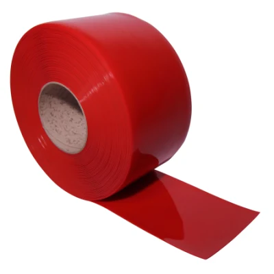Red Welding PVC Strip Curtain for Industrial Welding Area