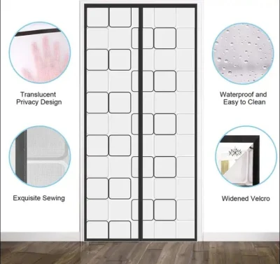 Wholesale Premium EVA Magnetic Mesh Screen Door Winter Insulated Thermal Door Curtain