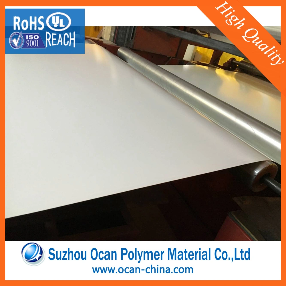 4X8 Opaque White Hard Plastic PVC Sheet 1mm Thickness