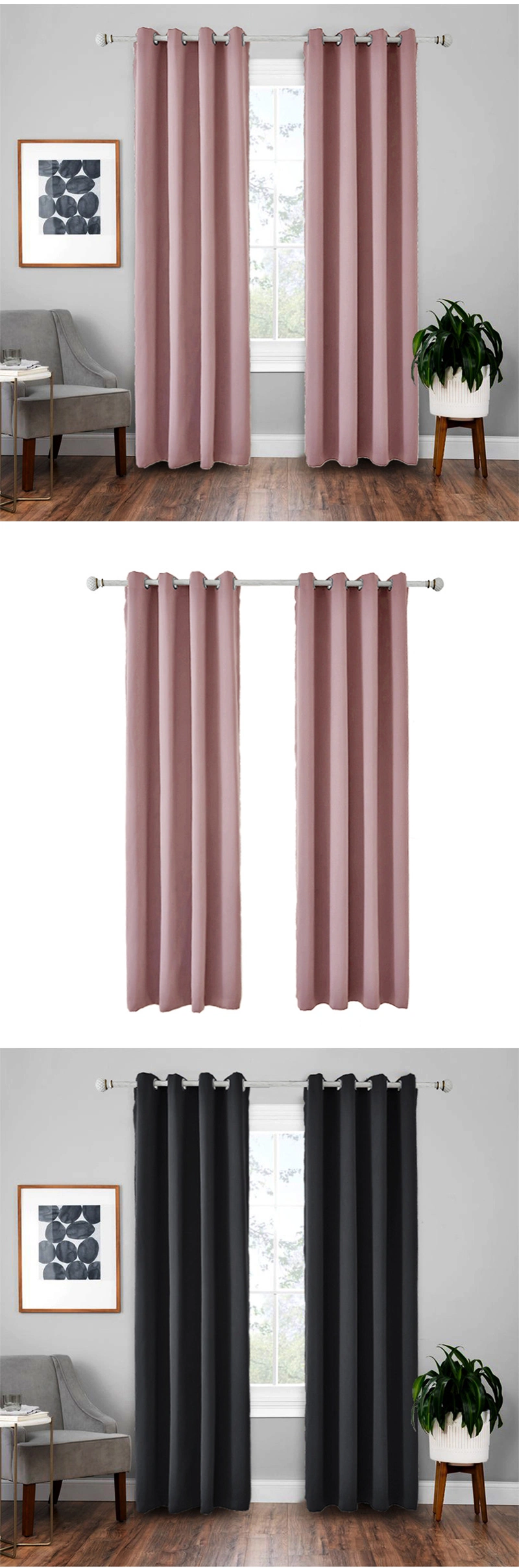 High Quality Curtain Bed Room Window Curtains Luxury Living Room, Solid Blackout Luxurious Window Curtain