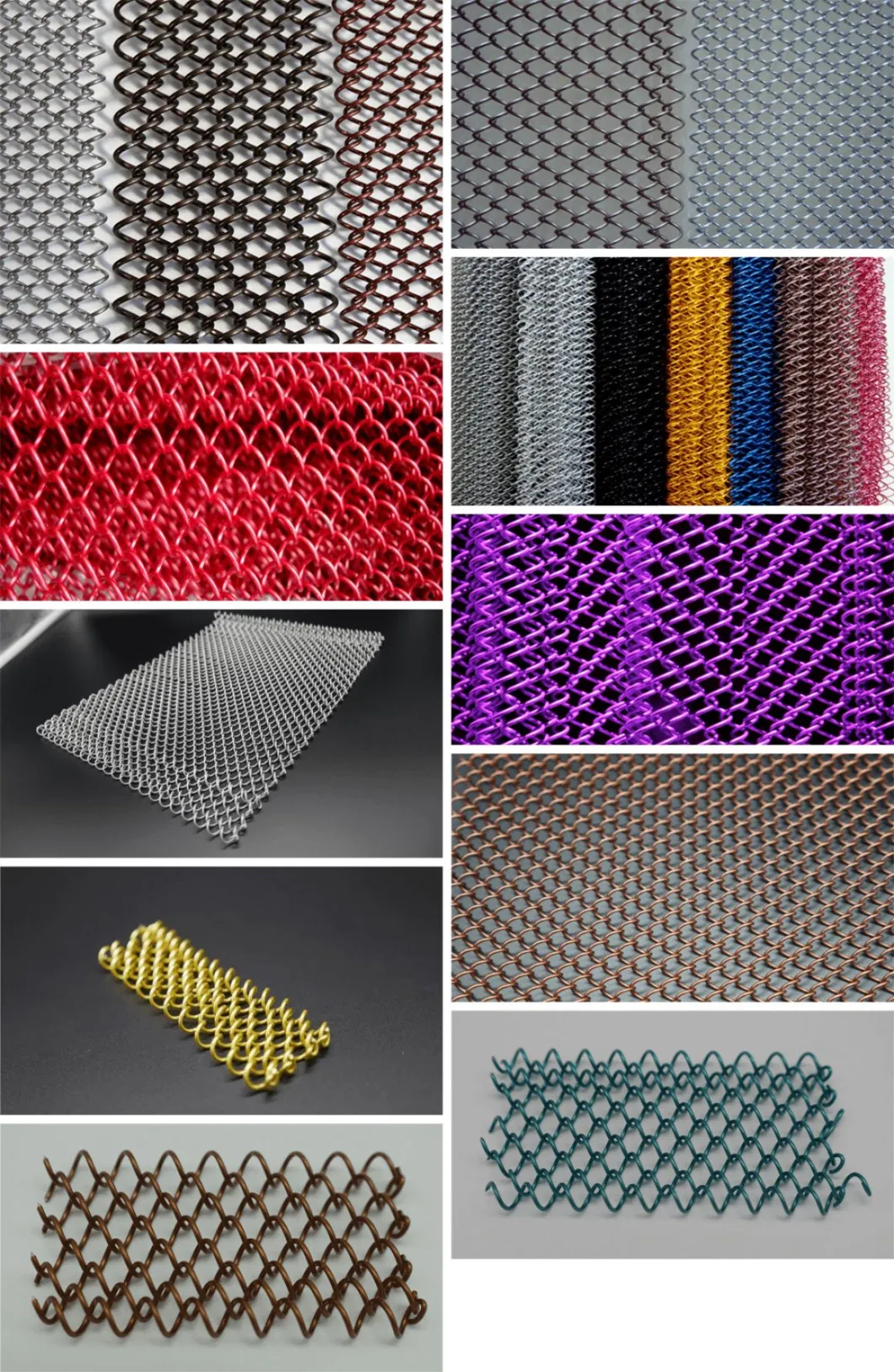 Cascade Coil Copper Mesh for Industrial Metal Curtain Wall Metal Mesh Curtain