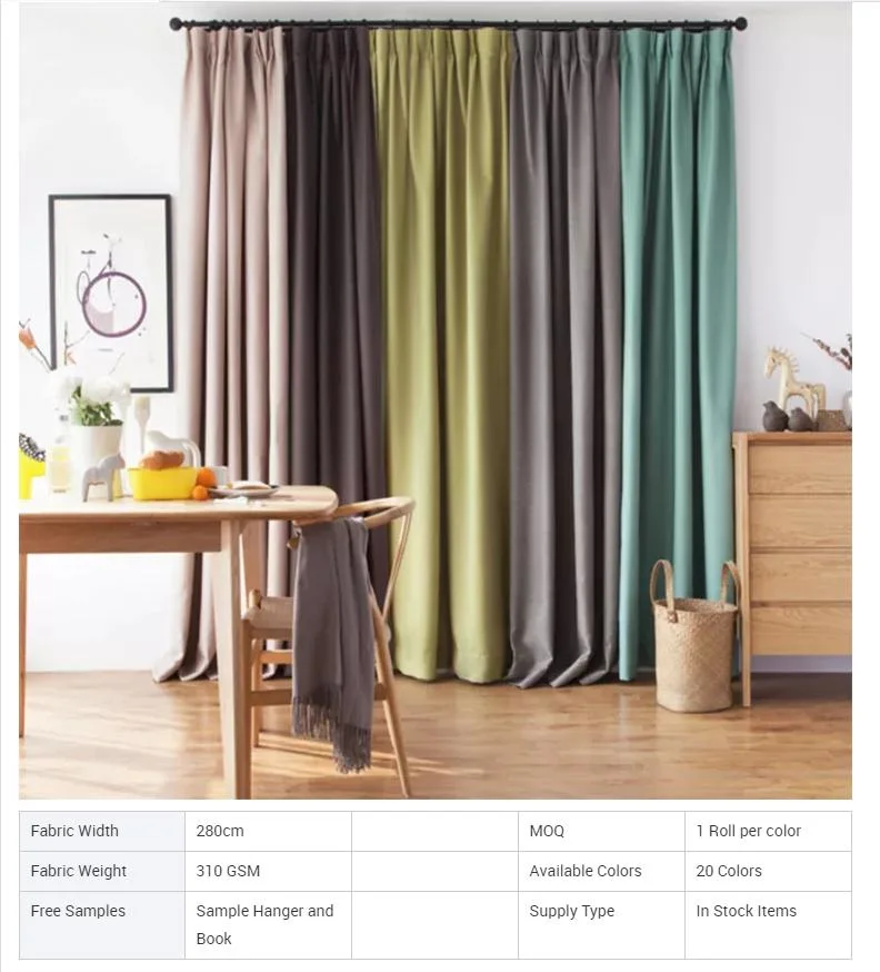 Latest Cheap Online Window Linen Curtains Fabric 280 Cm Blackout Curtains