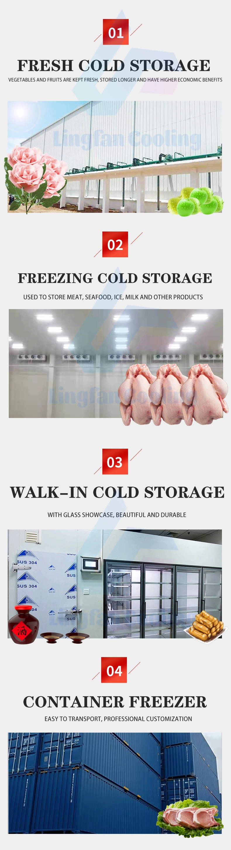 China Factory Mini Chicken Coolroom Chambre Froide Blast Freezer Cold Rooms Portable Cold Storage for Sale