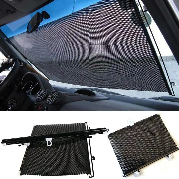 Auto Rolling Sun Shield Window Insulation Curtain Car Telescopic