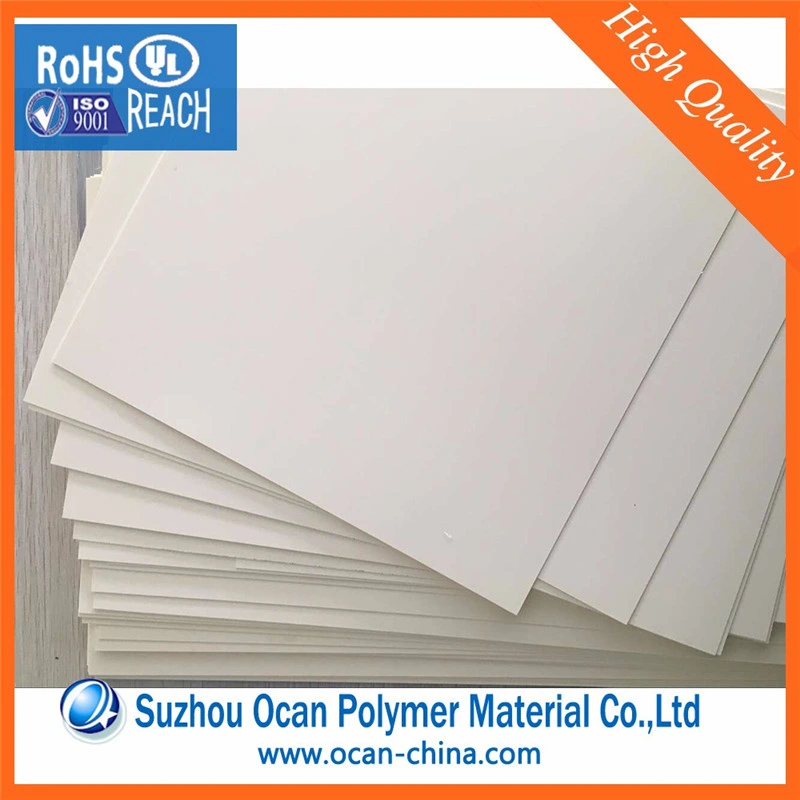 4X8 Opaque White Hard Plastic PVC Sheet 1mm Thickness