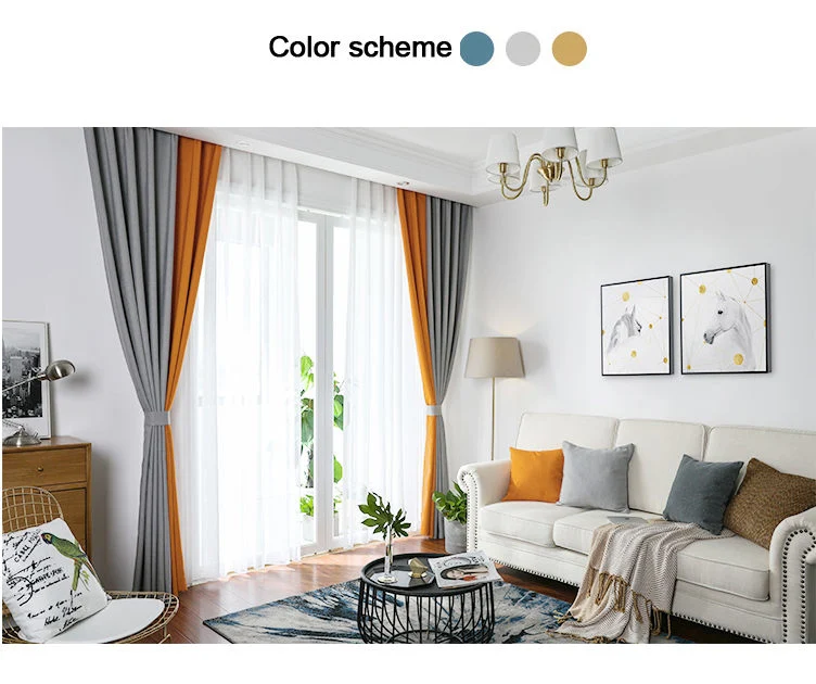 Cheap Promotional Ready Stock Solid Color Fabric Curtain Roller Blinds for Hotel Room