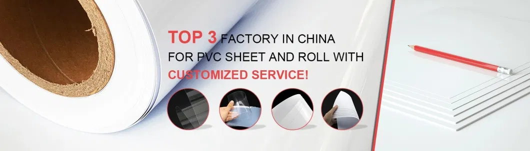 Jiangtai Plastic Factory 1.2mm Clear Rigid Plastic PVC Sheet Roll for Stone Tray