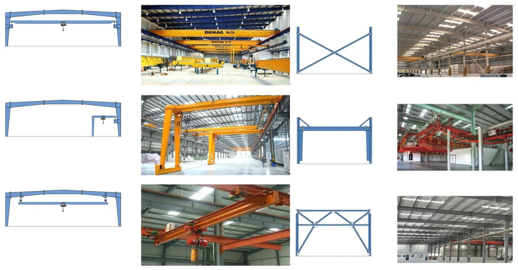 Light Steel Structure Building for Workshop/Warehouse/Office Building/Hanger/Cow Shed with CE/FM