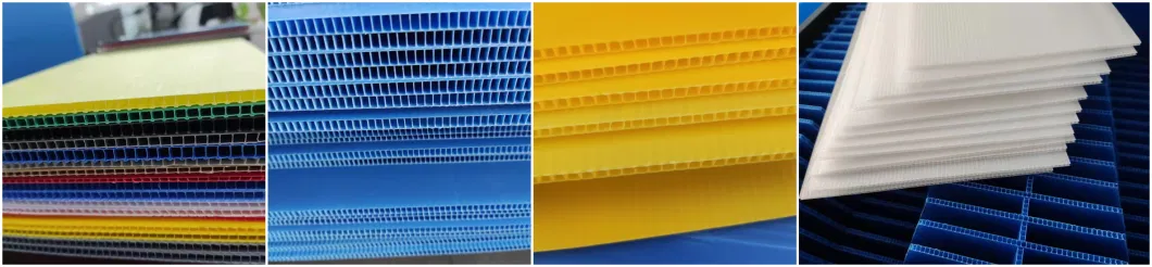 2mm 3mm 4mm 5mm Factory Sales Coroplast Polypropylene Fluted Polyflute Coreflute Corrugated Plastic PP Hollow Corriflute Temporary Protection Sheet