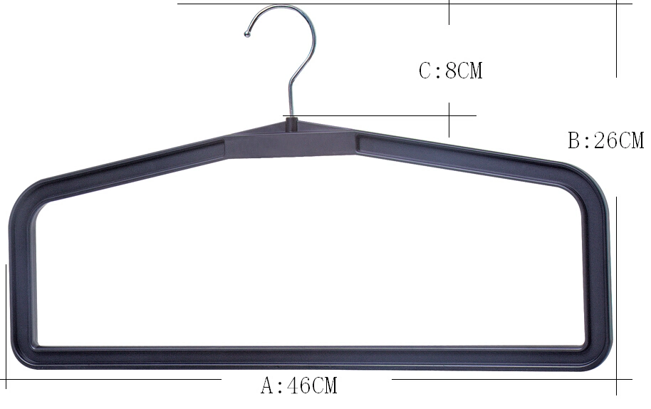 Custom Factory Plastic Curtains Hanger with Metal Hook-46cm