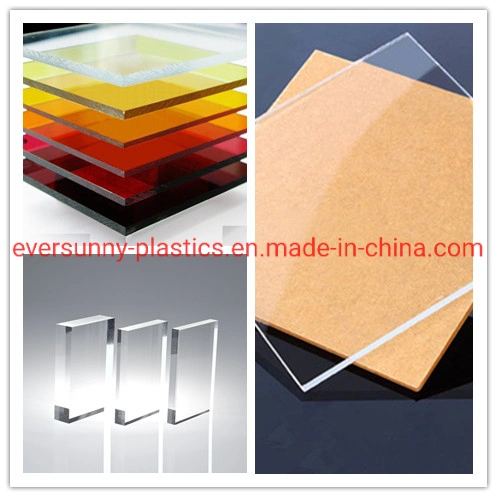 3mm Clear Mirror Color Cast Plexiglass PVC Free Celuka Foam Laser ABS PP Correx Board Vinyl Pet APET Kt PS Sheet ACP Aluminium Composite Panel Acrylic Sheet