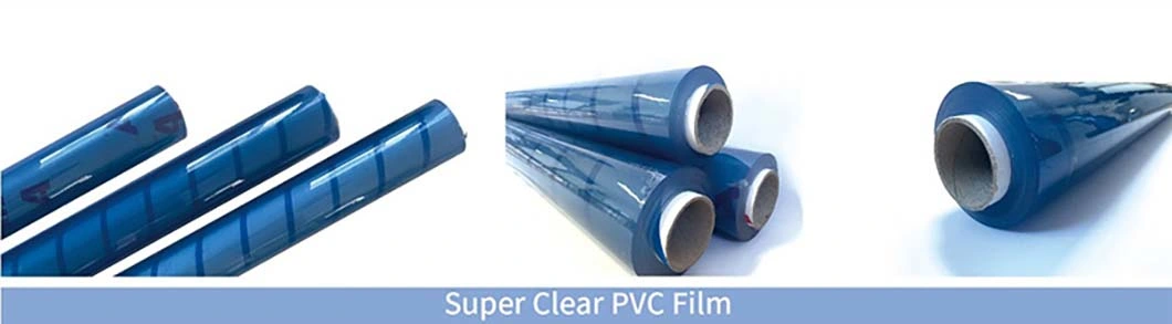 High Quality Flexible PVC Strips Plastic Sheets Waterproof Super Clear PVC Cover Transparent Soft PVC Film Roll for Table Cloth