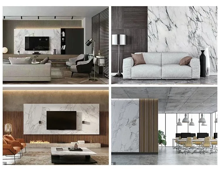 High Glossy 1220X2440mm 3mm 2mm PVC Wall Panel / PVC Marble UV Sheet Price