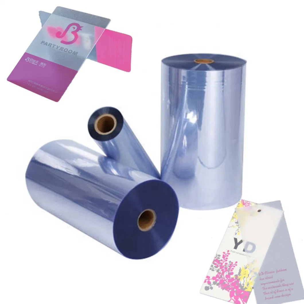 Light Blue, Transparent Color, PVC Film for Drug Packaging