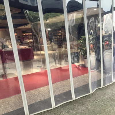 Warehouse PVC Transparent Screen Magnetic Curtains Entry Doors