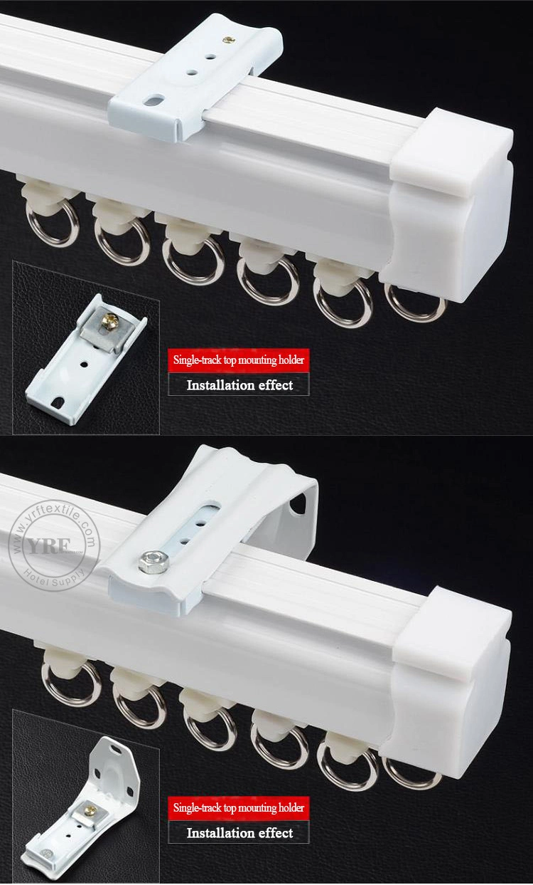 Factory Supply Aluminum Large White Curtain Track Hooks