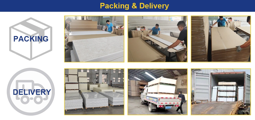 Factory Direct Sale Inventory 1220*2900*3mm PVC UV Marble Sheet