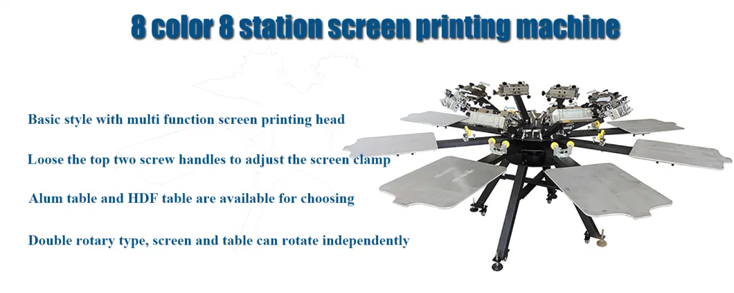 8 Color Spider Cheap Manual Octopus Stores with Screen Printing Supplies Machinemanual