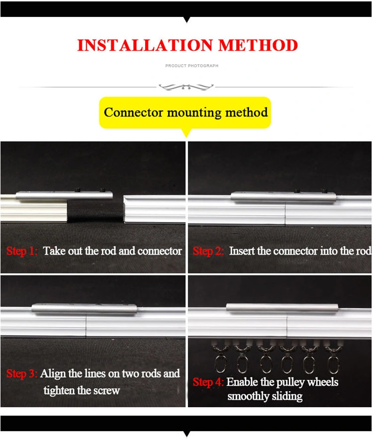 Guangzhou Foshan Factory Price Bendy Curtain Track for Bay Windows